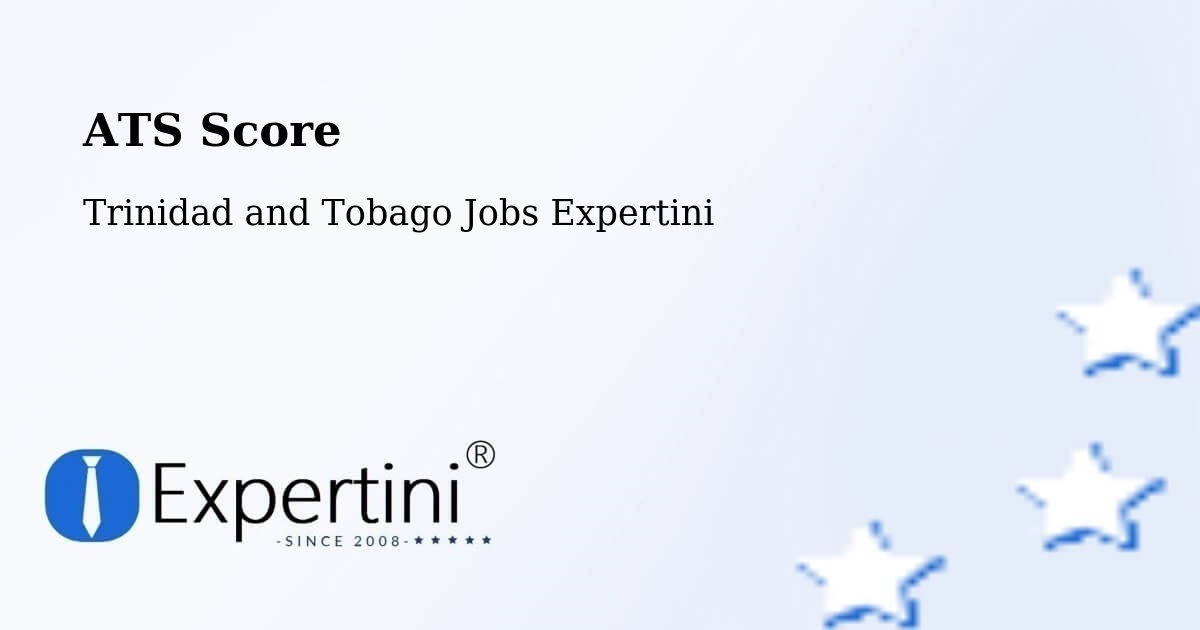 Resume ATS Score & Job Description Match Tool – Debe - Trinidad and Tobago Jobs Expertini